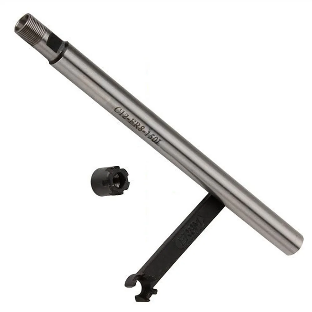 Straight Shank Collet + Wrench C12 ER8M 150L CNC Straight Shank Collet Chuck Holder+Wrench For Milling Lathe 
Straight Shank Collet + Wrench C12 ER8M 150L CNC Straight Shank Collet Chuck Holder+Wrench For Milling Lathe