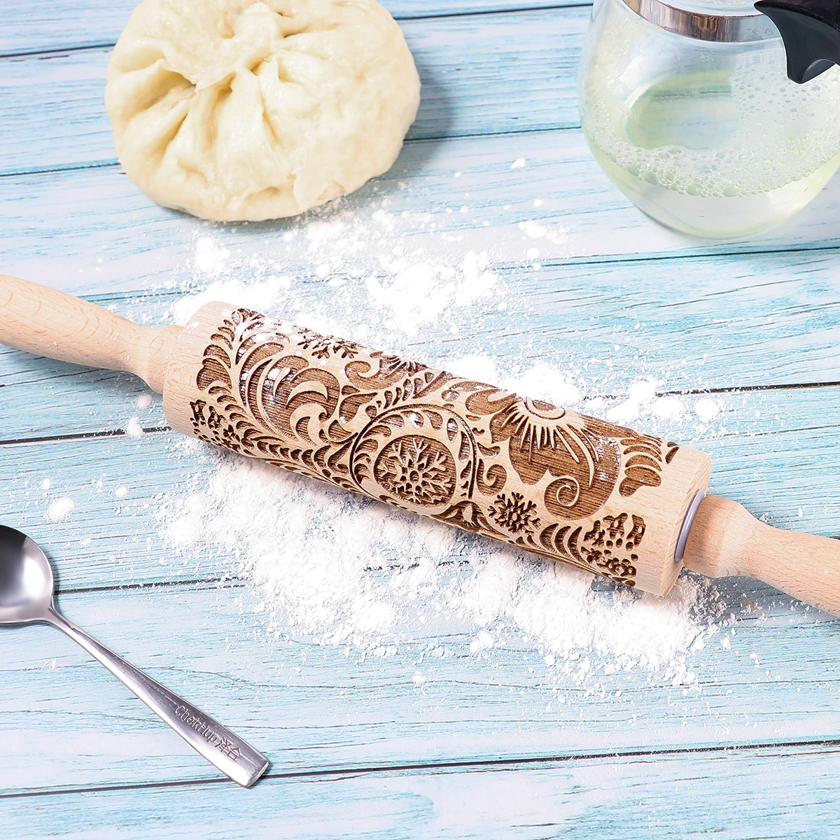Christmas Embossing Rolling Pin Baking Cookies Noodle Biscuit Cake Dough Engraved Roller Reindeer Snowflake
Christmas Embossing Rolling Pin Baking Cookies Noodle Biscuit Cake Dough Engraved Roller Reindeer Snowflake