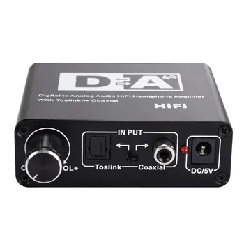 192KHZ Digital Toslink Coaxial Optical To Analog Audio Converter Adapter L/R RCA Audio Adapter HiFi Stereo Headphones Amplifier
192KHZ Digital Toslink Coaxial Optical To Analog Audio Converter Adapter L/R RCA Audio Adapter HiFi Stereo Headphones Amplifier