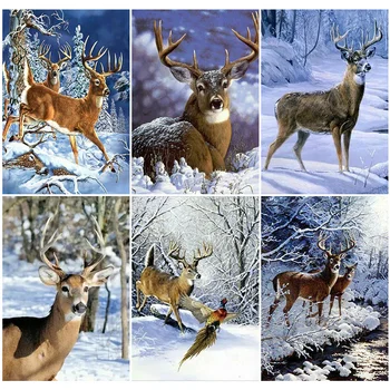 HUACAN Full Drill Diamond Painting Kits Deer Home Decoration Diamond Mosaic Animal Embroidery Handmade Sale
HUACAN Full Drill Diamond Painting Kits Deer Home Decoration Diamond Mosaic Animal Embroidery Handmade Sale