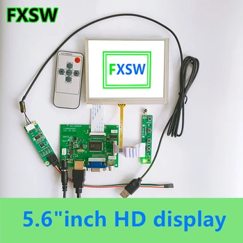 5.6" inch HD AT056TN52 LCD display driver board with touch screen glass panel HDMI VGA AV screen controller monitor
5.6" inch HD AT056TN52 LCD display driver board with touch screen glass panel HDMI VGA AV screen controller monitor
