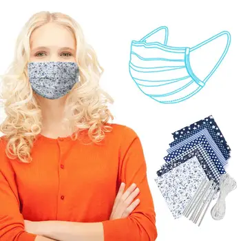 7Pcs DIY Protection Face Mask Cloth Homemade Dust Mask Material with 6m Elastic Band Ear Rope 10 Nose Bridge Clip
7Pcs DIY Protection Face Mask Cloth Homemade Dust Mask Material with 6m Elastic Band Ear Rope 10 Nose Bridge Clip