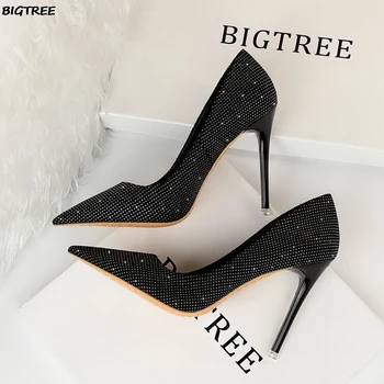 Bigtree European Fashion Thin Heeled Ultra-High Heel Shallow Mouth Pointed Sexy Nightclub High Heels Women 's Thin Shoes
Bigtree European Fashion Thin Heeled Ultra-High Heel Shallow Mouth Pointed Sexy Nightclub High Heels Women 's Thin Shoes