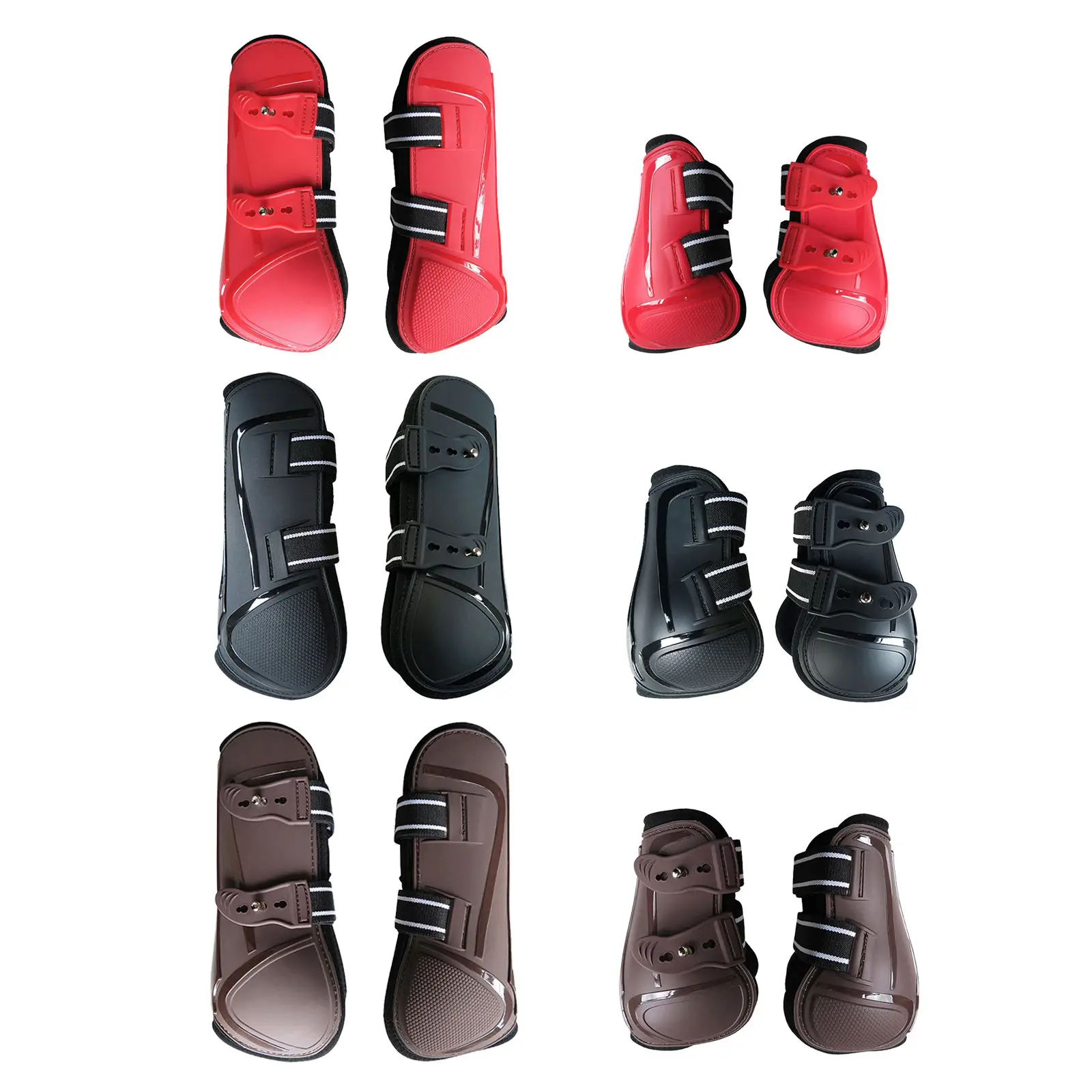 1 Pair of Front Horse Tendon Ball Boots / Legs Back Riding Jump Training Equestrian Competition Adjustable Feet | Спорт и