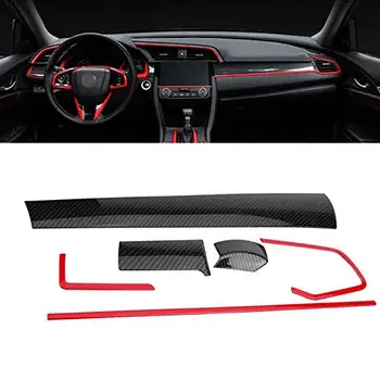 Car Accessories Console Center Dashboard Cover Trim Decorative Stickers for Honda Civic 10th 2016 2017 2018 Carbon Fiber 6Pcs
Car Accessories Console Center Dashboard Cover Trim Decorative Stickers for Honda Civic 10th 2016 2017 2018 Carbon Fiber 6Pcs