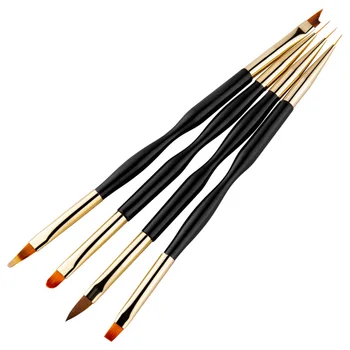 4pcs Nail Art Brushes Set Black Nail Paint Pens Double-ended Drawing Liner Brush Manicure Tools
4pcs Nail Art Brushes Set Black Nail Paint Pens Double-ended Drawing Liner Brush Manicure Tools