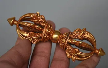 Tibetan Buddhism Tantra FaQi Bronze Gilt Gold Vajra Phurba Dagger Holder Statue
Tibetan Buddhism Tantra FaQi Bronze Gilt Gold Vajra Phurba Dagger Holder Statue