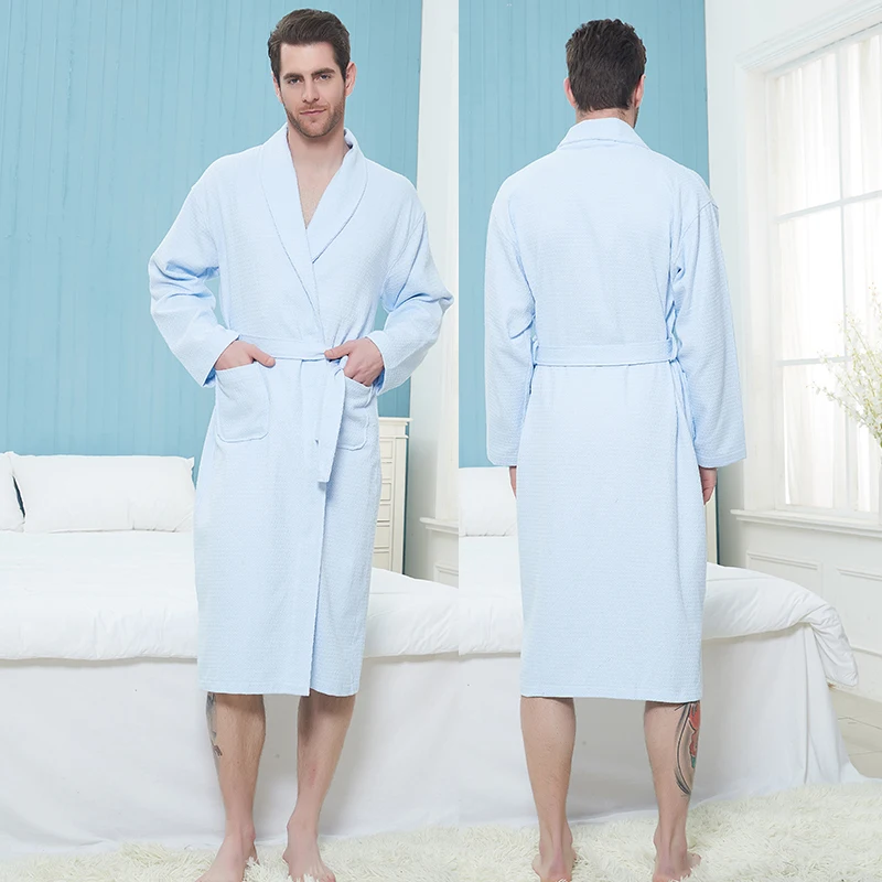 Summer Men's Bath Robe Men 100% Cotton Long Sleeved Bathrobe Home Clothes Pajamas Robe Lounge Wear Home Robe male Loungewear
Summer Men's Bath Robe Men 100% Cotton Long Sleeved Bathrobe Home Clothes Pajamas Robe Lounge Wear Home Robe male Loungewear