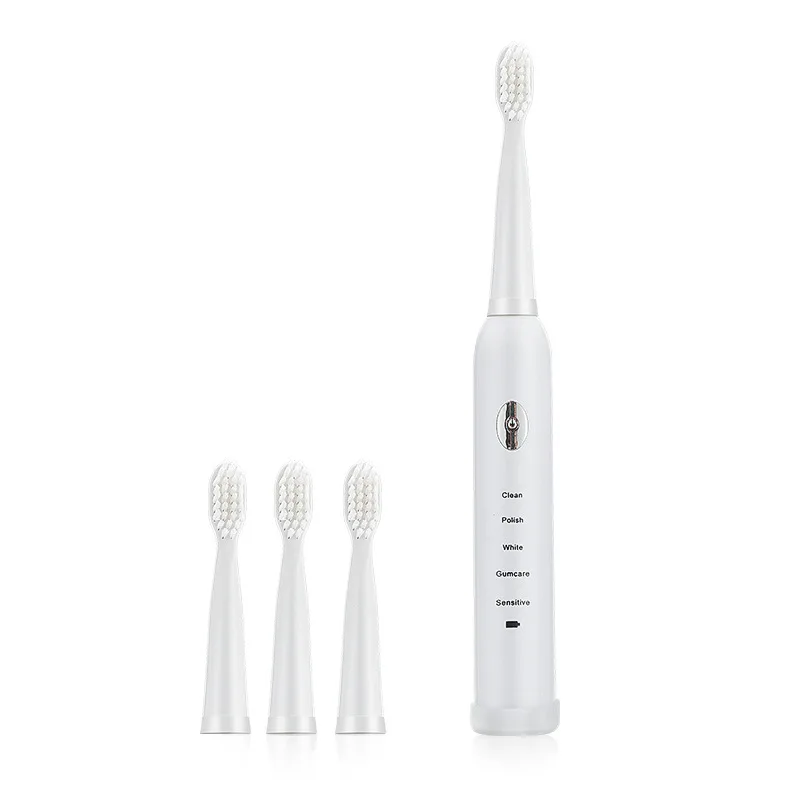 Sonic Electric Toothbrush USB Rechargeable 5 Modes Waterproof Ultrasonic Toothbrushes With 4 Soft Toothbrush Heads Free Shipping
Sonic Electric Toothbrush USB Rechargeable 5 Modes Waterproof Ultrasonic Toothbrushes With 4 Soft Toothbrush Heads Free Shipping