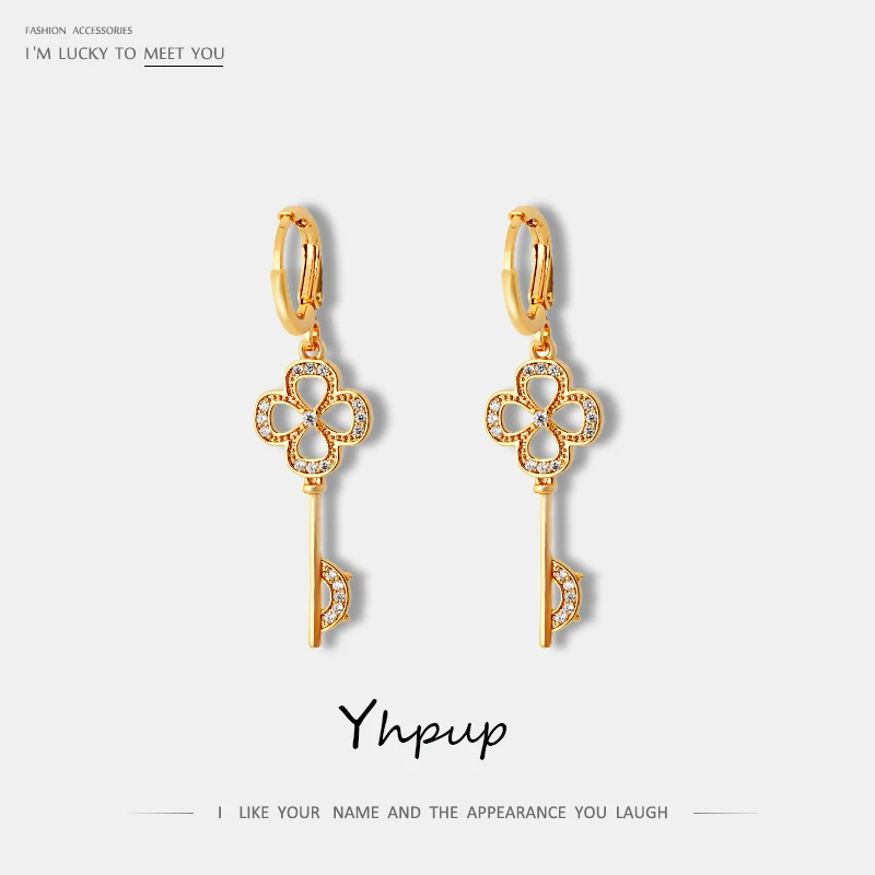 Yhpup Trendy Vintage Hollow Geometric Key Dangle Earrings Copper Zirconia Earrings Statement Jewelry pendientes mujer moda 2019
Yhpup Trendy Vintage Hollow Geometric Key Dangle Earrings Copper Zirconia Earrings Statement Jewelry pendientes mujer moda 2019