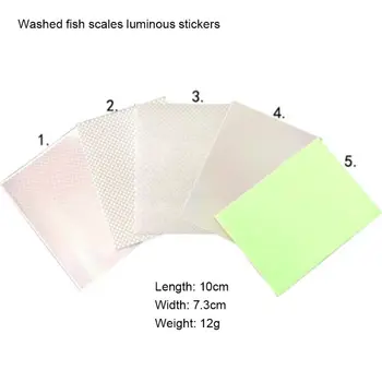 5pcs/set Fishing Lure Stickers 10x7.3cm Handmade Geometric Fish Scale Pattern Artificial Bait DIY Adhesive Flash Sticky Paper*
5pcs/set Fishing Lure Stickers 10x7.3cm Handmade Geometric Fish Scale Pattern Artificial Bait DIY Adhesive Flash Sticky Paper*