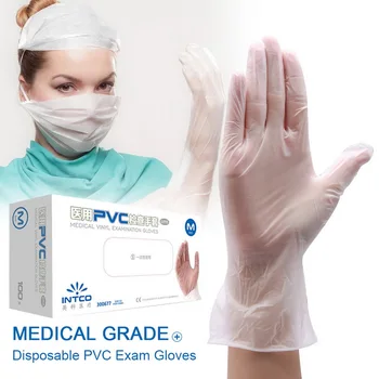 100pcs / Box Disposable PVC Gloves Non-Slip PVC Inspection Gloves Work Protection Isolation Household Cleaning Gloves
100pcs / Box Disposable PVC Gloves Non-Slip PVC Inspection Gloves Work Protection Isolation Household Cleaning Gloves
