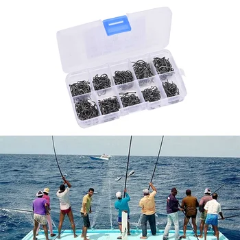 600pcs/set Fishing Hook Jig Hooks with Hole Fly Fishing Tackle Box 3# -12# Carbon Steel Fishhooks
600pcs/set Fishing Hook Jig Hooks with Hole Fly Fishing Tackle Box 3# -12# Carbon Steel Fishhooks