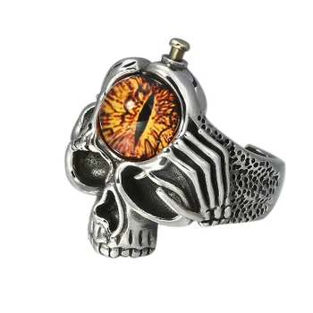925 Sterling Silver Hiphop Street Culture Mosaic Natural Stone Skull Devil Eye Adjustable Ring Jewelry
925 Sterling Silver Hiphop Street Culture Mosaic Natural Stone Skull Devil Eye Adjustable Ring Jewelry