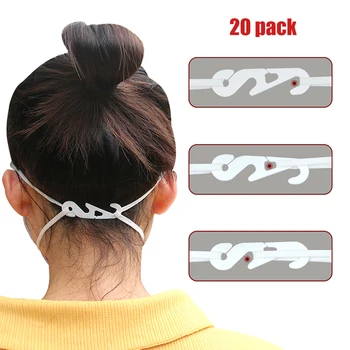 20Pcs Adjustable Mask Ear Clip Extension Hook Bluff Ear Relief Pain-Free Buckle Ear Hanging Mask Ear Hook
20Pcs Adjustable Mask Ear Clip Extension Hook Bluff Ear Relief Pain-Free Buckle Ear Hanging Mask Ear Hook