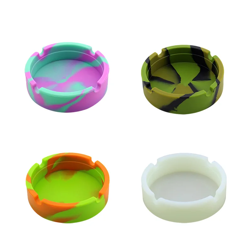 Multicolor Eco-Friendly Silicone Soft Round Ashtray Ash Tray Holder PLuminous Portable Anti-scalding Cigarette Holder Cozy 
Multicolor Eco-Friendly Silicone Soft Round Ashtray Ash Tray Holder PLuminous Portable Anti-scalding Cigarette Holder Cozy