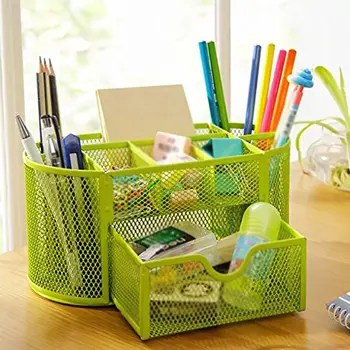 9 Storage Multi-functional Desk Organizer Mesh Metal Pen Holder Stationery Container Box Office School Supplies
9 Storage Multi-functional Desk Organizer Mesh Metal Pen Holder Stationery Container Box Office School Supplies