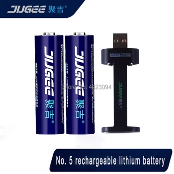 jugee 2pcs 1.5v 2000mah lithium AA usb rechargeable 3000mWh Li-polymer li-ion polymer lithium battery +1 USB Charger
jugee 2pcs 1.5v 2000mah lithium AA usb rechargeable 3000mWh Li-polymer li-ion polymer lithium battery +1 USB Charger