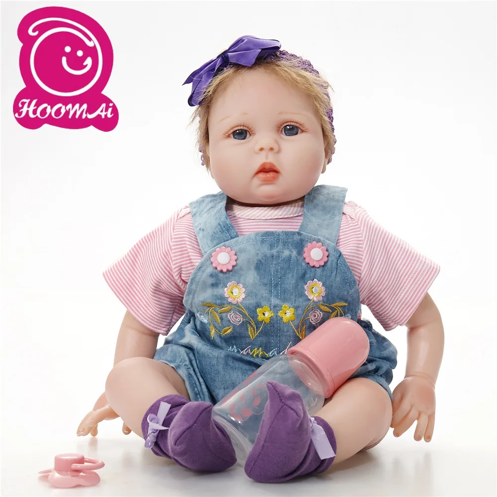 Кукла новорожденная Bebes 55 см кукла с тканевым телом для девочек игрушка ванны