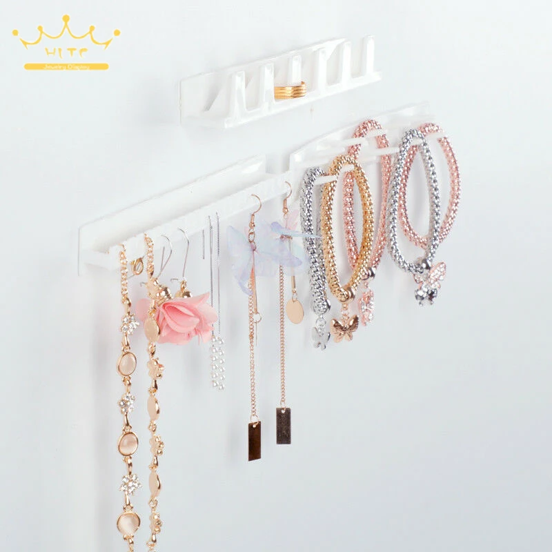 White Plastic Jewelry Rack Earring Necklace Bracelet Organizer Wall Holder Sticky Hooks Sundries Wall Hanger 9 Pcs/Lot
White Plastic Jewelry Rack Earring Necklace Bracelet Organizer Wall Holder Sticky Hooks Sundries Wall Hanger 9 Pcs/Lot