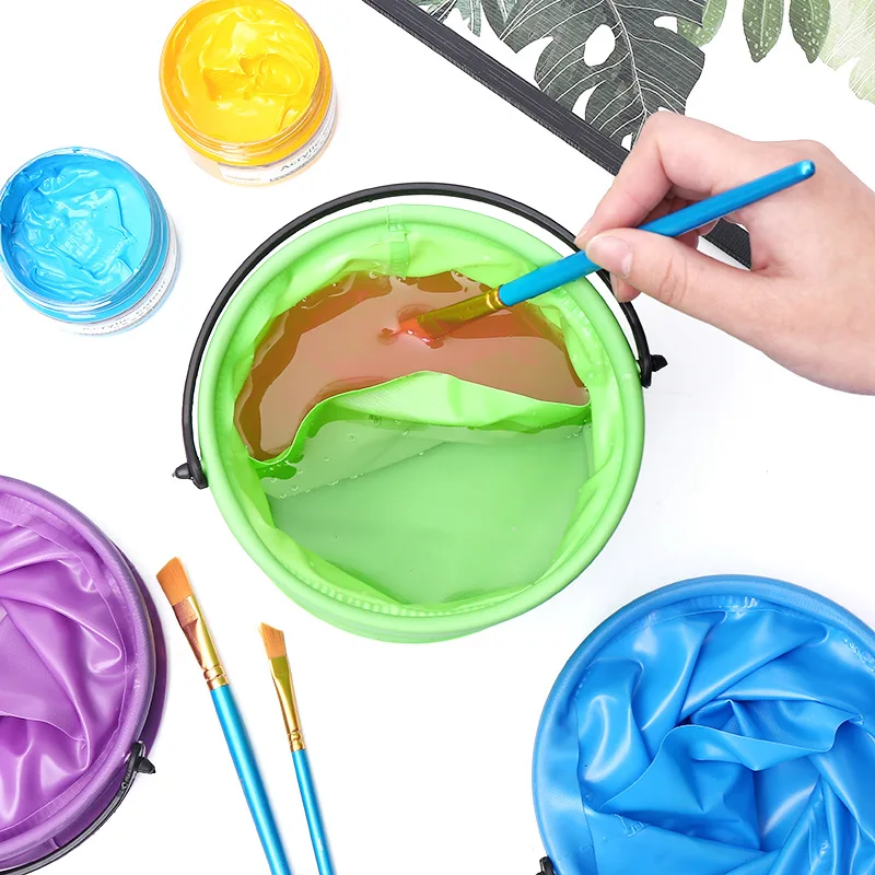 1pcs High Capacity Foldable Canvas Painting Brush Washing Bucket Wash Pen Barrel Student Drawing Brush Washer For Art Stationery
1pcs High Capacity Foldable Canvas Painting Brush Washing Bucket Wash Pen Barrel Student Drawing Brush Washer For Art Stationery