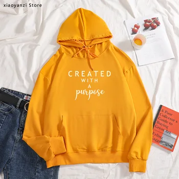 Created With a Purpose Print Women hoodies Cotton Casual Funny sweatshirts For Lady pullovers Hipster hoodies new-705
Created With a Purpose Print Women hoodies Cotton Casual Funny sweatshirts For Lady pullovers Hipster hoodies new-705