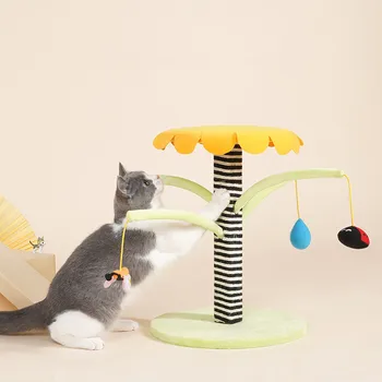 Cat interactive Tree Rack Toy Hanging Ball Climbing Frame Kitten Scratching Column Multifunctiona Cats Jumping Post
Cat interactive Tree Rack Toy Hanging Ball Climbing Frame Kitten Scratching Column Multifunctiona Cats Jumping Post