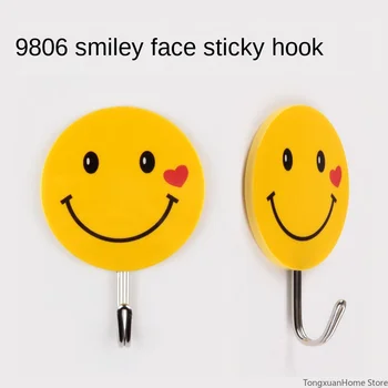 9pcs Strong Traceless Hook Creative Smiley Face Cartoon Sticky Hook Clothes Hook Plastic Household Storage Kitchen Supplies 
9pcs Strong Traceless Hook Creative Smiley Face Cartoon Sticky Hook Clothes Hook Plastic Household Storage Kitchen Supplies