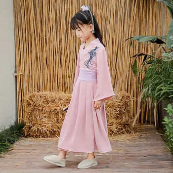 2020 New Woman Hanfu Dress Chinese Style Children's Kids Clothing Skirt Chinese dance Costume Chiffon Dress Outfit for Girls
2020 New Woman Hanfu Dress Chinese Style Children's Kids Clothing Skirt Chinese dance Costume Chiffon Dress Outfit for Girls