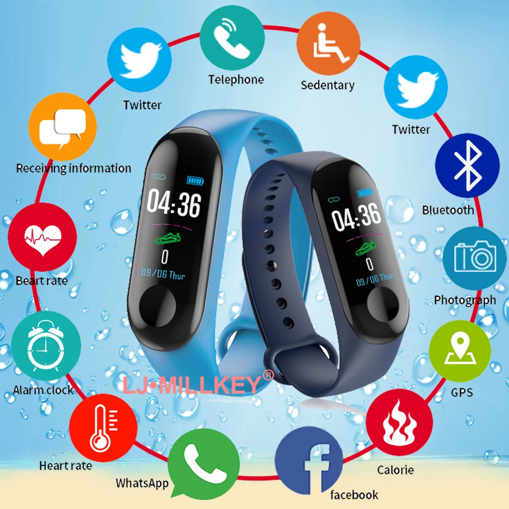 M3 Smart Wristband Smart Bracelet with Extra Strap Smart Band Heart Rate Activity Fitness Tracker Smart Watch M3 Pro M3 Plus
M3 Smart Wristband Smart Bracelet with Extra Strap Smart Band Heart Rate Activity Fitness Tracker Smart Watch M3 Pro M3 Plus