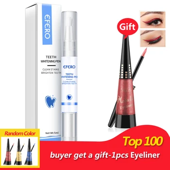EFERO Teeth Whitening Pen Tooth White Gel Bleaching Dental Tools for Black Tobacco Dirty Tooth Cleaning Essentials Oral Hygiene 
EFERO Teeth Whitening Pen Tooth White Gel Bleaching Dental Tools for Black Tobacco Dirty Tooth Cleaning Essentials Oral Hygiene