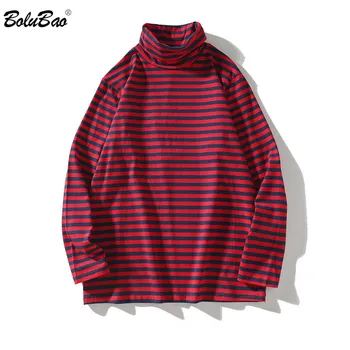 BOLUBAO Fashion Brand Men Harajuku T Shirts Men's Retro Simple Striped Tee Shirt Male High Collar long-sleeved T-Shirt
BOLUBAO Fashion Brand Men Harajuku T Shirts Men's Retro Simple Striped Tee Shirt Male High Collar long-sleeved T-Shirt