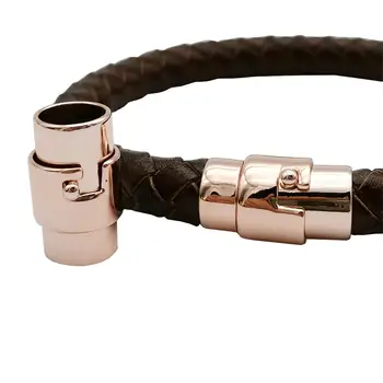 8mm Round Rose Gold Magnetic Clasps with Locks for DIY Bracelet Making 3 Pieces 
8mm Round Rose Gold Magnetic Clasps with Locks for DIY Bracelet Making 3 Pieces