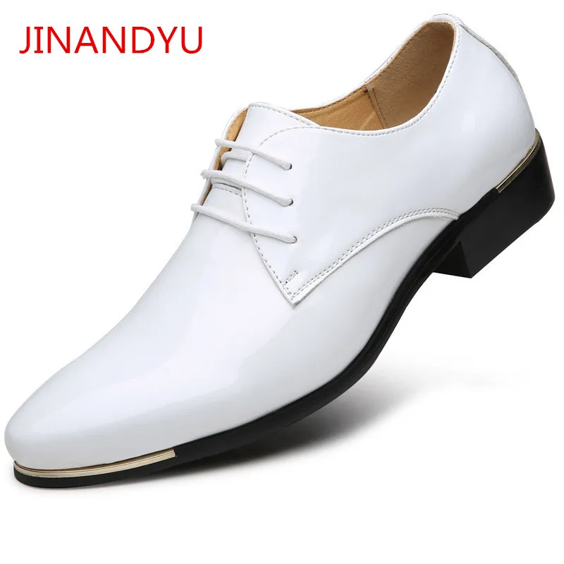Dress Business Leather Shoes Men Classic Patent Leather Oxford Shoes High Quality Party Wedding Shoes for Men Formal Size 38-48
Dress Business Leather Shoes Men Classic Patent Leather Oxford Shoes High Quality Party Wedding Shoes for Men Formal Size 38-48