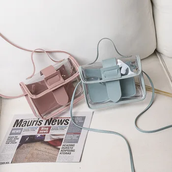220 New Fashion Summer Shoulder Bag Women's Cool Transparent Handbag Cover Messenger Bag Girl's Cute Square Sling Bag
220 New Fashion Summer Shoulder Bag Women's Cool Transparent Handbag Cover Messenger Bag Girl's Cute Square Sling Bag