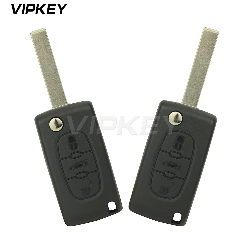 Remtekey 2pcs 3 button 433 mhz ID46 - PCF7941 HU83 Flip remote car key for Peugeot key for Citroen key ASK CE0523
Remtekey 2pcs 3 button 433 mhz ID46 - PCF7941 HU83 Flip remote car key for Peugeot key for Citroen key ASK CE0523