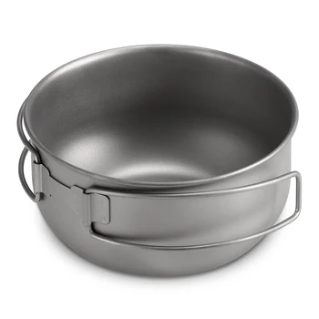 400ML Camping Outdoor Titanium Bowl Super Lightweight Camping Bowl Portable Tableware Cooking Bowl with Folding Handle
400ML Camping Outdoor Titanium Bowl Super Lightweight Camping Bowl Portable Tableware Cooking Bowl with Folding Handle