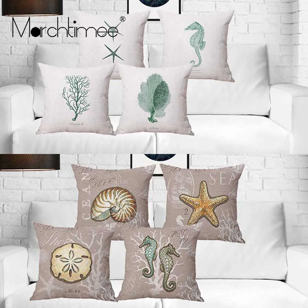 Miracle Seahorse Printed Cushion Cover Cotton Linen Marine Ocean Starfish Shell Home Decor Pillowcase Sofa Car Bed Cushion Case
Miracle Seahorse Printed Cushion Cover Cotton Linen Marine Ocean Starfish Shell Home Decor Pillowcase Sofa Car Bed Cushion Case