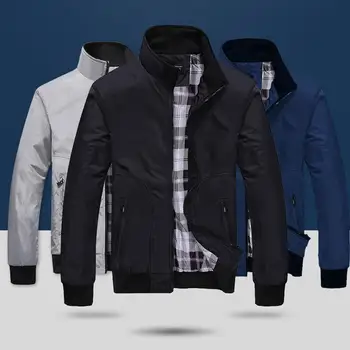 Winter Jacket men bomber jacket Fashion Contrast color casual stand collar long sleeve baseball uniform Jacket coat
Winter Jacket men bomber jacket Fashion Contrast color casual stand collar long sleeve baseball uniform Jacket coat