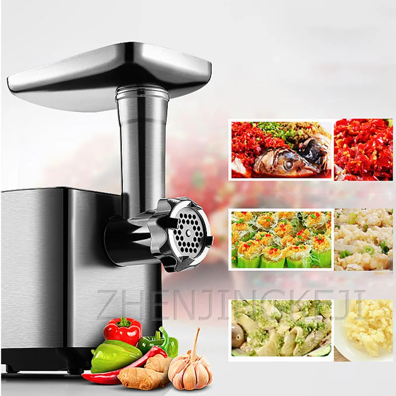 Electric Meat Grinder Fully Automatic Stainless Steel Multifunction Chopper Meat Mincer Food Processing Slicer Enema Machine
Electric Meat Grinder Fully Automatic Stainless Steel Multifunction Chopper Meat Mincer Food Processing Slicer Enema Machine