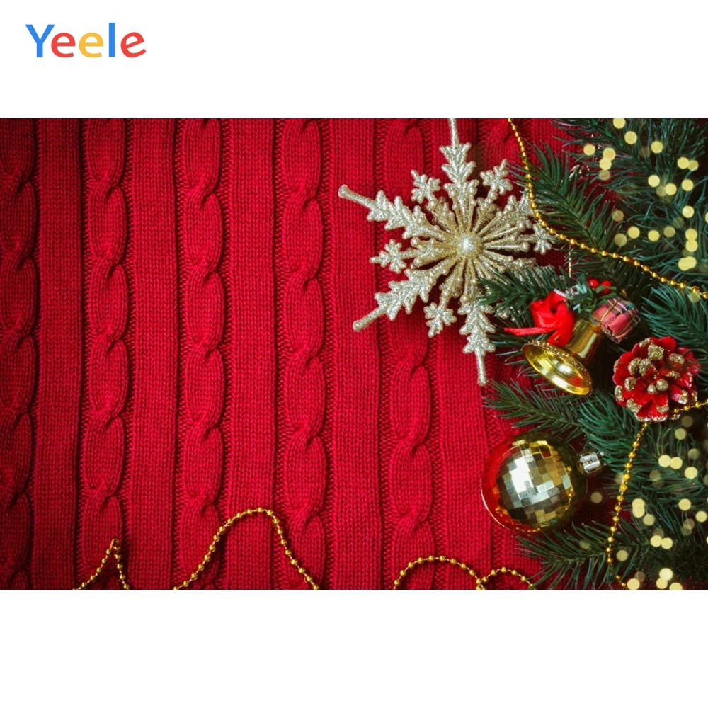 Yeele Christmas Winter Snowflake Tree Red Sweater Baby Kid Photography Backgrounds Photographic Backdrops For Photo Studio | Электроника