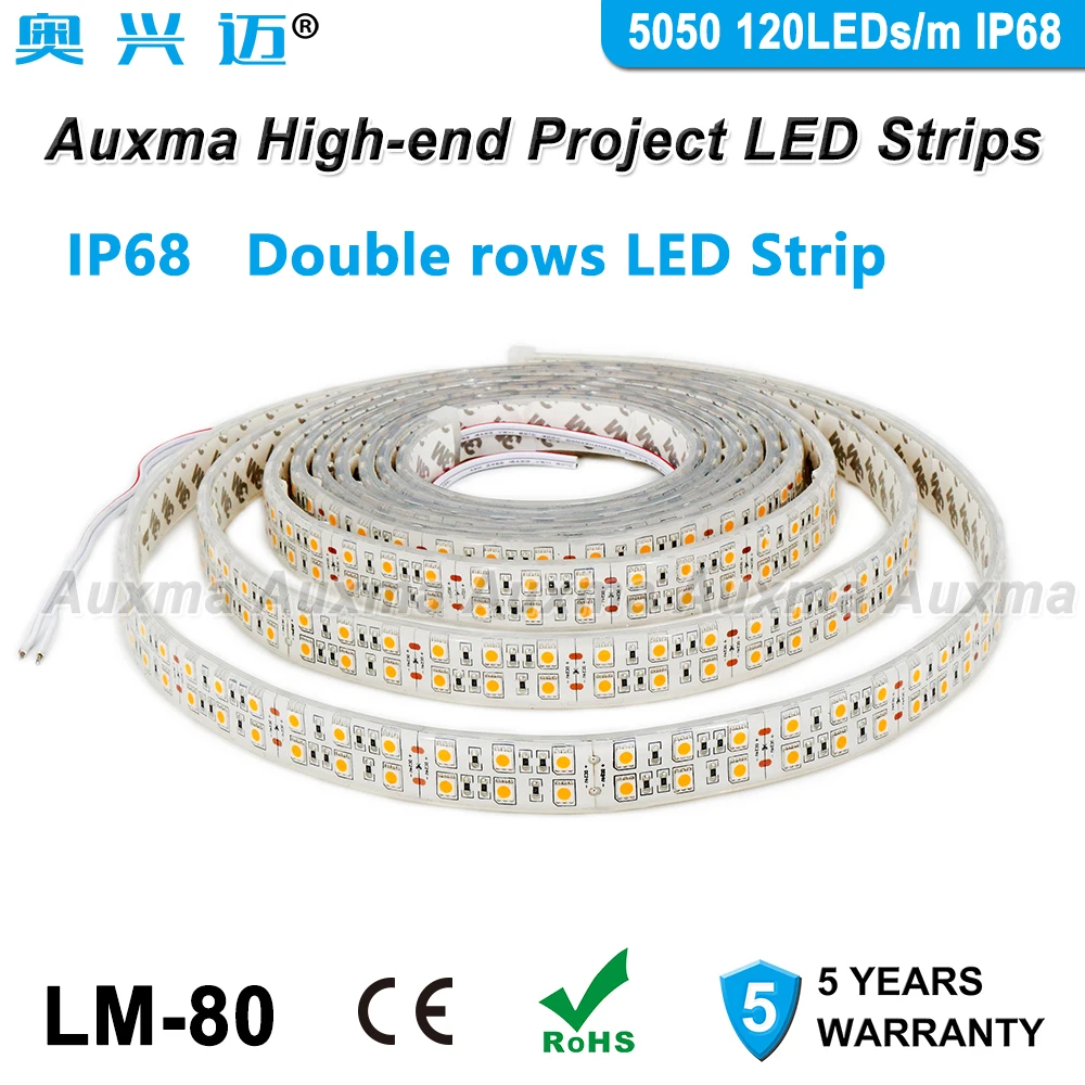 5050 120LEDs/m LED Strip,Double rows,CRI95 CRI90 IP68 Waterproof,5m,600LEDs/Reel,for Building Decoration,gardens,swimming pools
5050 120LEDs/m LED Strip,Double rows,CRI95 CRI90 IP68 Waterproof,5m,600LEDs/Reel,for Building Decoration,gardens,swimming pools