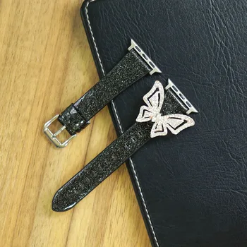 Ms new Flash diamond butterfly strap for iwatch Series 2/3/4/5 Watchbands For Apple watch band 42mm 38mm 44mm 40mm
Ms new Flash diamond butterfly strap for iwatch Series 2/3/4/5 Watchbands For Apple watch band 42mm 38mm 44mm 40mm