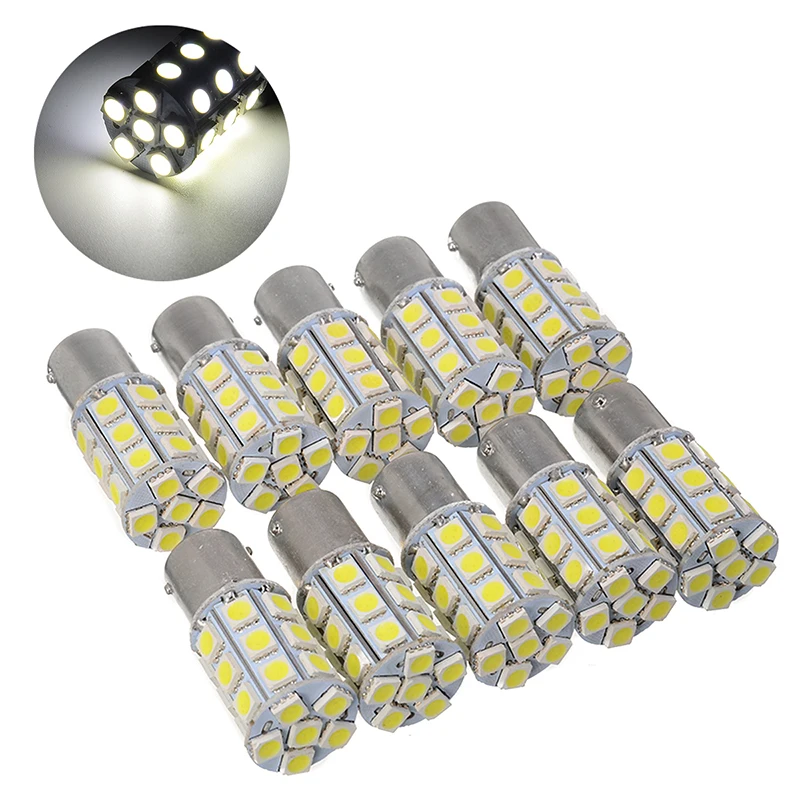For Car Lighting 10pcs Super Bright White RV Trailer Brake Light Bulbs High Power Tail Reversing Signal Lamp DC 12V 5050 Mayitr 
For Car Lighting 10pcs Super Bright White RV Trailer Brake Light Bulbs High Power Tail Reversing Signal Lamp DC 12V 5050 Mayitr