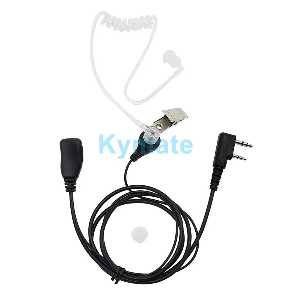 

Acoustic Tube PTT Mic Earpiece Walkie Talkie Headset For Kenwood For Baofeng Bf-888s UV5R UV-82 uv5r Or TYT 2pin TK3107 tk3207