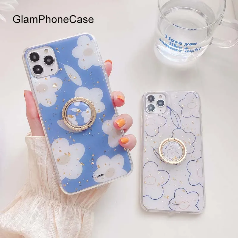 Чехол для телефона GlamPhone золотой фольгированный цветочный кронштейн чехол iphone 2