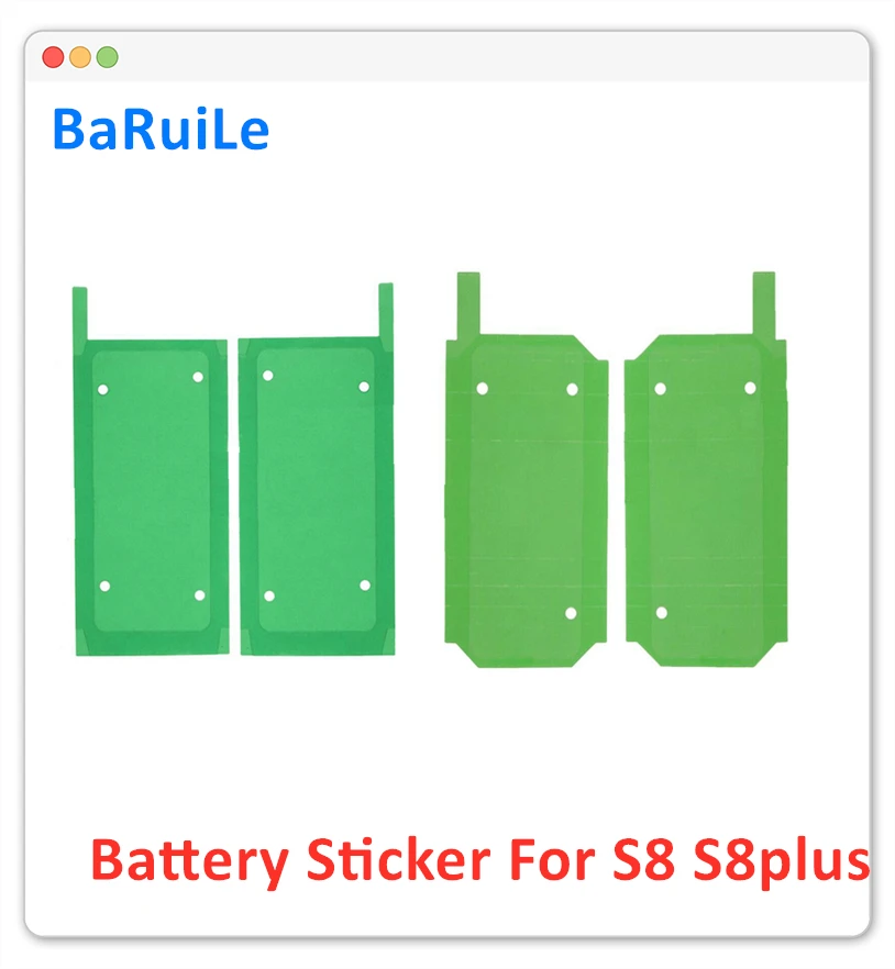 BaRuiLe 10pcs Battery Adhesive Sticker for SamSung Galaxy S6 S7 Edge S8 Plus S6Edge S7Edge 3M Double Tape Trip Glue Repair Parts
BaRuiLe 10pcs Battery Adhesive Sticker for SamSung Galaxy S6 S7 Edge S8 Plus S6Edge S7Edge 3M Double Tape Trip Glue Repair Parts
