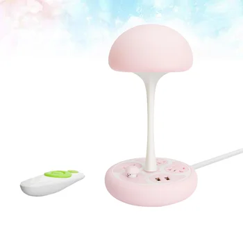 1pc Silicone Mushroom Night Light with Remote Control USB Sockets Patted Night Light Multifunctional for Home (Pink)
1pc Silicone Mushroom Night Light with Remote Control USB Sockets Patted Night Light Multifunctional for Home (Pink)