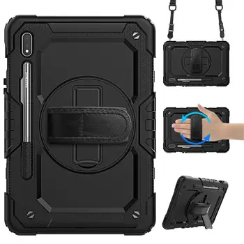 For Samsung Galaxy Tab S7 Plus /S7+ SM-T970 T975 (12.4") Case 360 Rotation Heavy Shockproof Tablet Protective Cover with Strap
For Samsung Galaxy Tab S7 Plus /S7+ SM-T970 T975 (12.4") Case 360 Rotation Heavy Shockproof Tablet Protective Cover with Strap