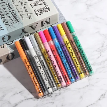 1 PC Permanent Acrylic Paint Marker Pen for Ceramic Rock Glass Porcelain Cup Wood Fabric Canvas Painting Office School Supplies
1 PC Permanent Acrylic Paint Marker Pen for Ceramic Rock Glass Porcelain Cup Wood Fabric Canvas Painting Office School Supplies